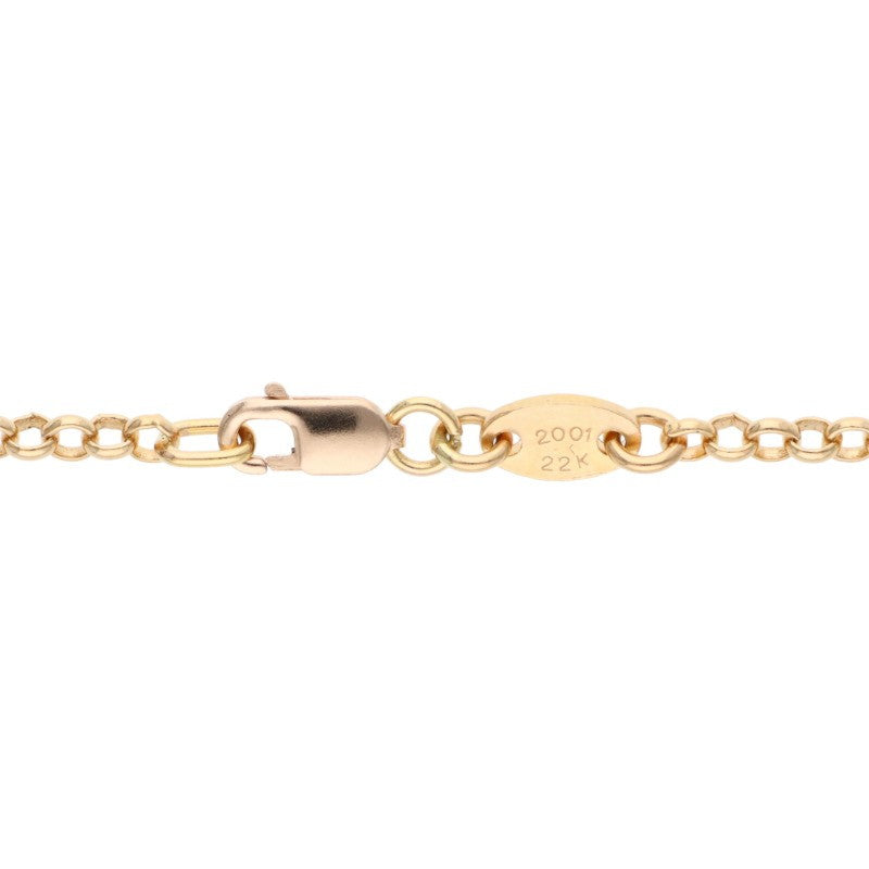Chrome Hearts 22K NECKCHAIN R24 Gold Necklace Size Yellow