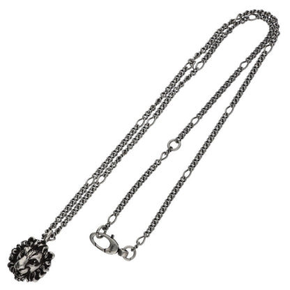 GUCCI Lion Head Silver Chain Necklace Size ONE SIZE