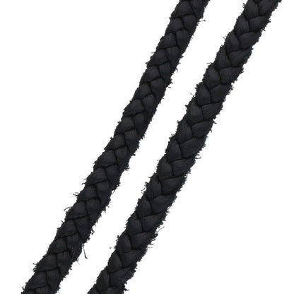Chrome Hearts Scroll Leather Braid Black x Silver (Silver 11.58g)