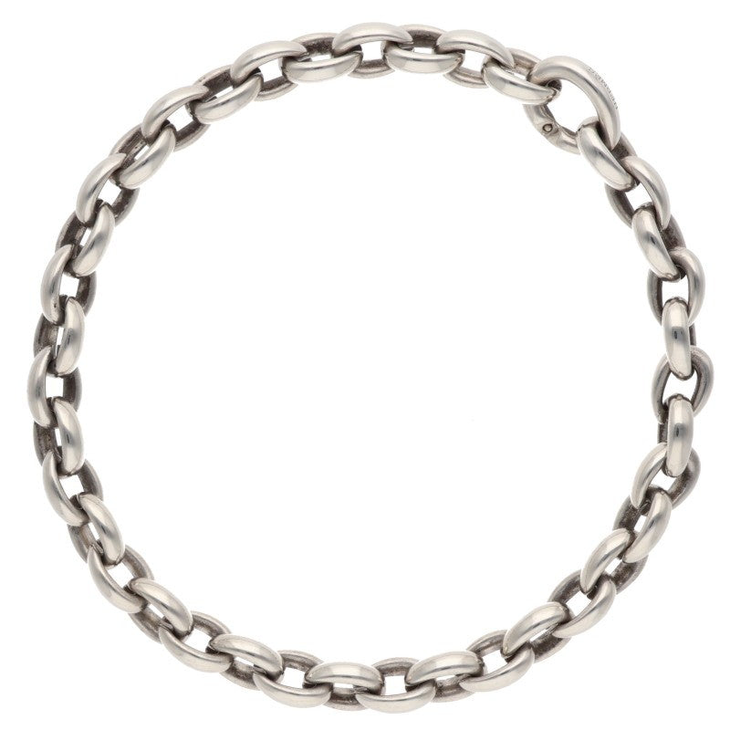 HERMES Acrobate MM Silver Necklace Ag925 Size ONE SIZE