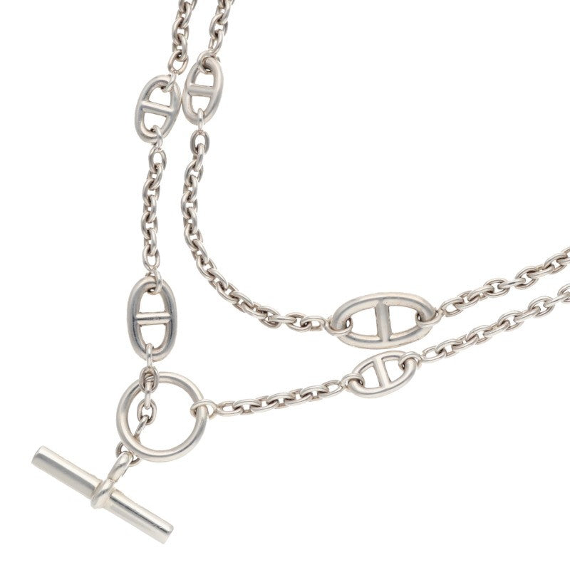 HERMES Farandole Long Silver Necklace 925 Size ONE SIZE