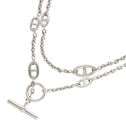HERMES Farandole Long Silver Necklace 925 Size ONE SIZE