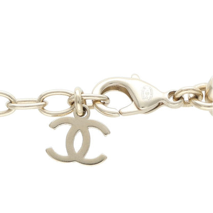 CHANEL A21S Logo Rhinestone Cuban Chain Size ONE SIZE