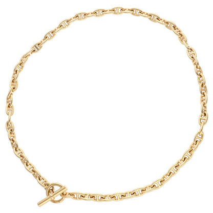 HERMES Chaine d'Ancre TPM K18YG Choker Necklace Size 62LINK