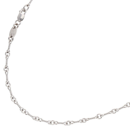 Chrome Hearts 18K White Gold Chain Necklace Size 18INCH