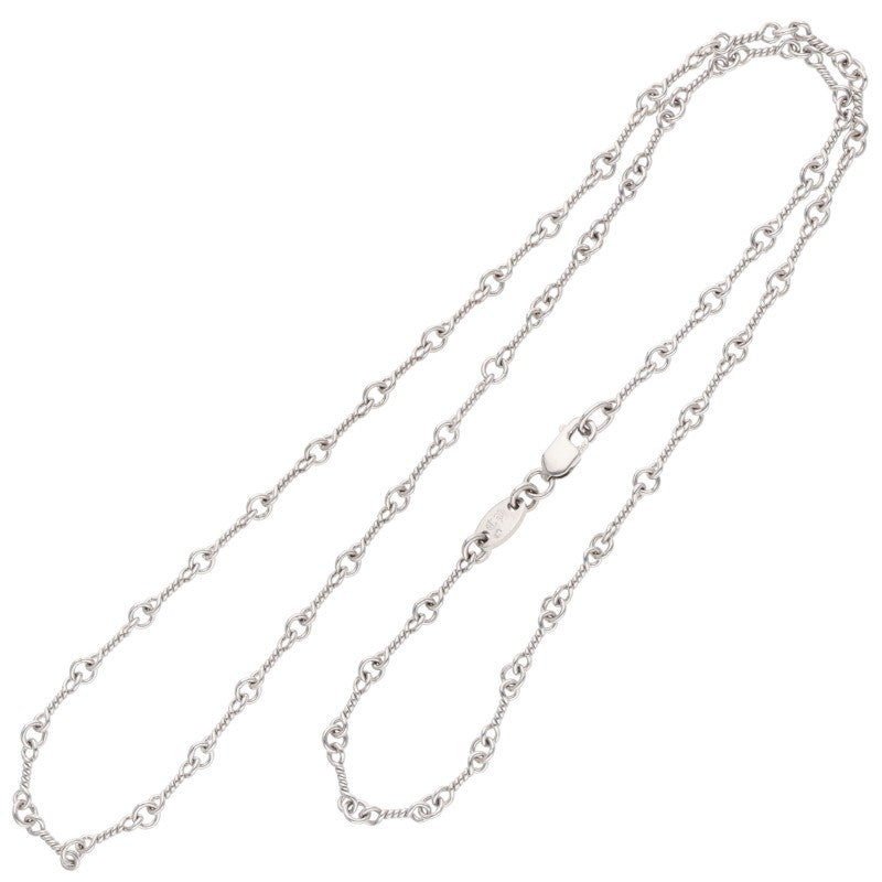 Chrome Hearts 18K White Gold Chain Necklace Size 18INCH