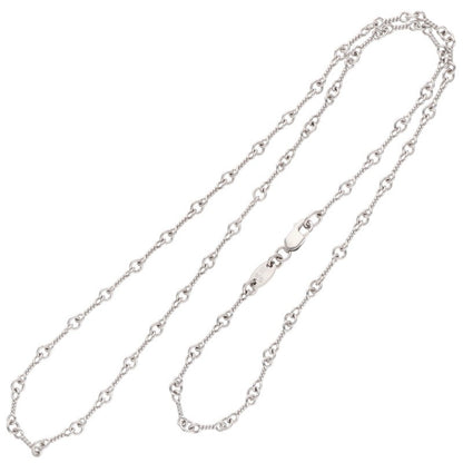 Chrome Hearts 18K White Gold Chain Necklace Size 18INCH