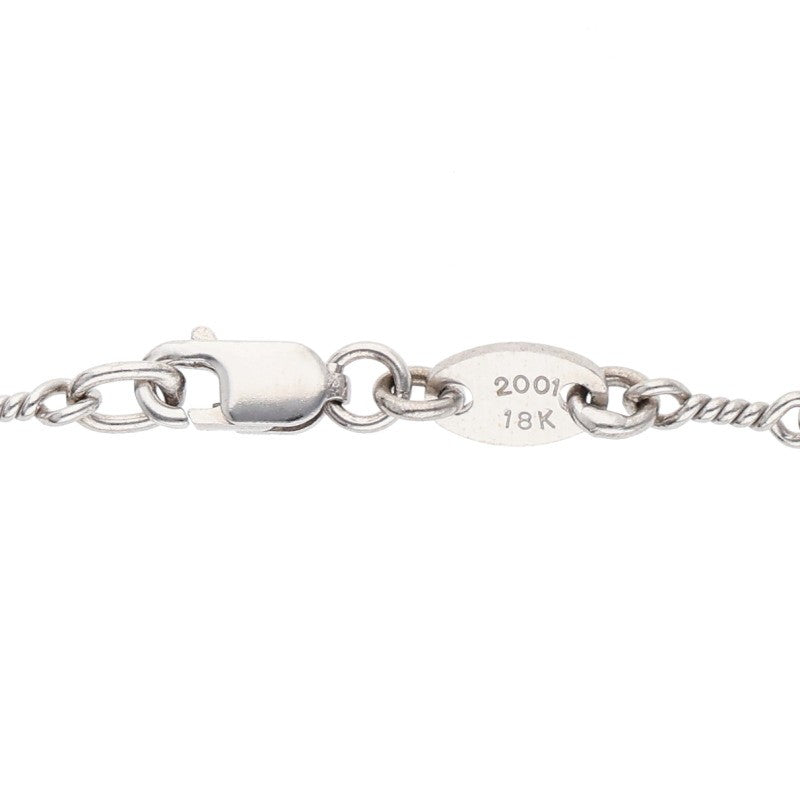Chrome Hearts 18K White Gold Chain Necklace Size 18INCH