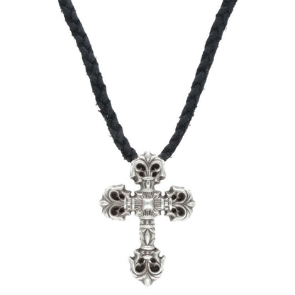 Chrome Hearts FILIG CROSS-XSM w/Leather Braid