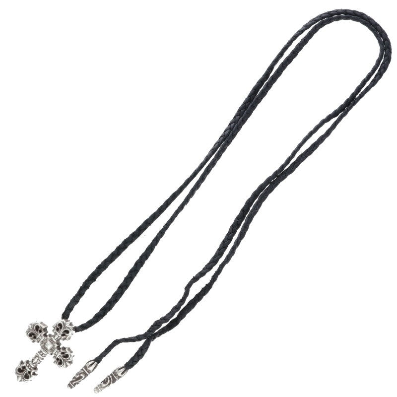 Chrome Hearts FILIG CROSS-XSM w/Leather Braid