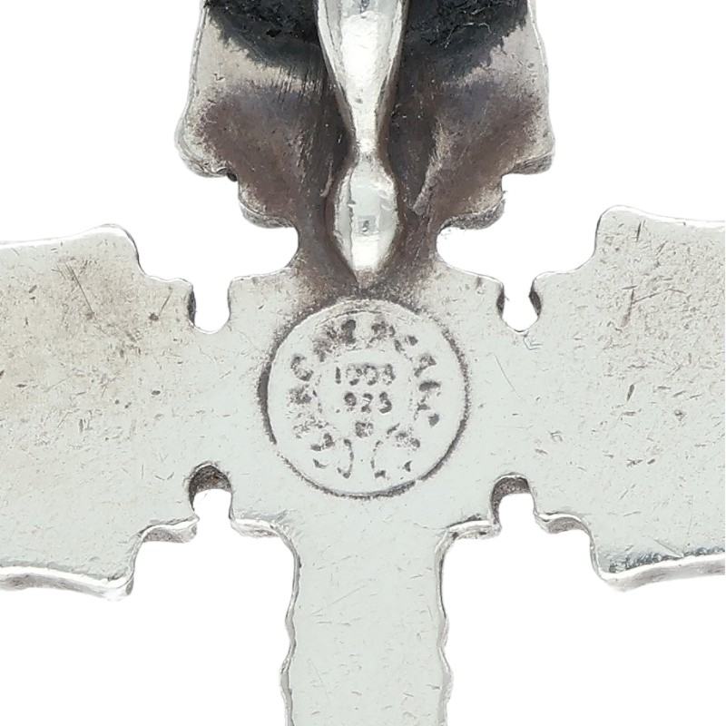 Chrome Hearts FILIG CROSS-XSM w/Leather Braid