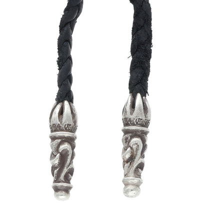 Chrome Hearts FILIG CROSS-XSM w/Leather Braid
