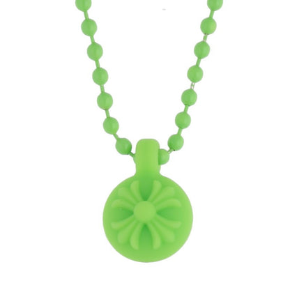 Chrome Hearts Green RUBBER CH Crossball (Silver 6.62g)