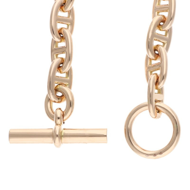 HERMES K18PG Chaine d'Ancre Gold Choker Size ONE SIZE