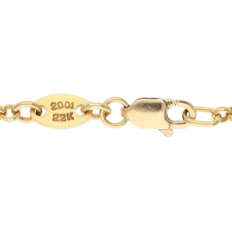 Chrome Hearts 22K/14K Roll Chain 16 Gold Size ONE SIZE