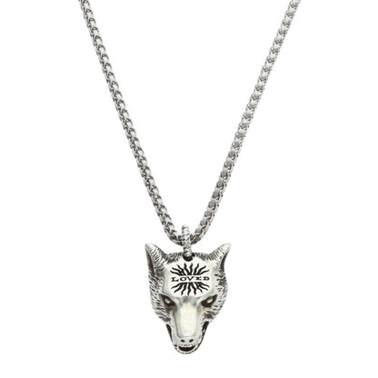 GUCCI ANGER FOREST WOLF NECKLACE 925 Size ONE SIZE