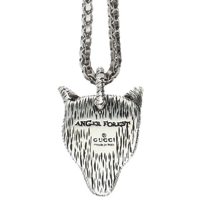 GUCCI ANGER FOREST WOLF NECKLACE 925 Size ONE SIZE
