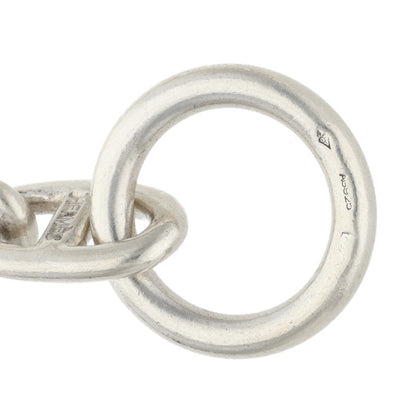 HERMES Chaine d'Ancre Silver Choker Necklace Size ONE SIZE