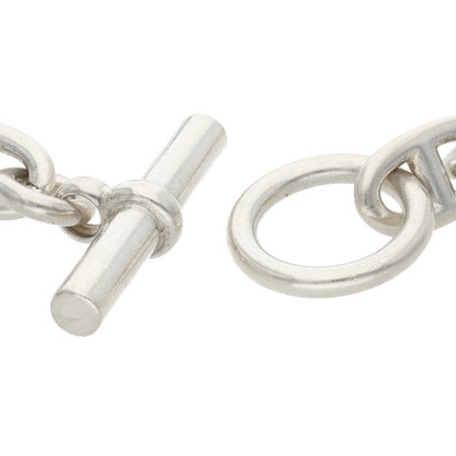 HERMES Chaine d'Ancre Silver Choker Necklace Size ONE SIZE