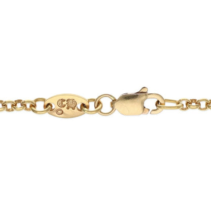 Chrome Hearts 22K Yellow Gold Chain Necklace Size 18INCH