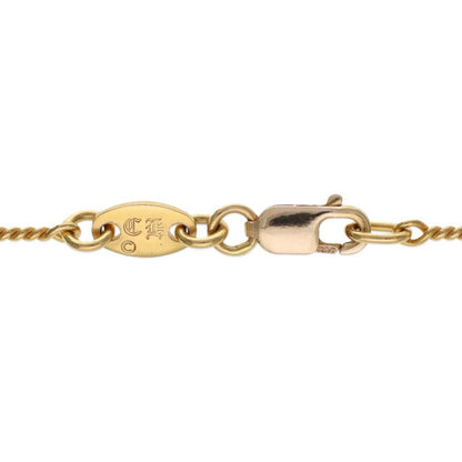 Chrome Hearts 22K Yellow Gold Chain Necklace Size 18INCH