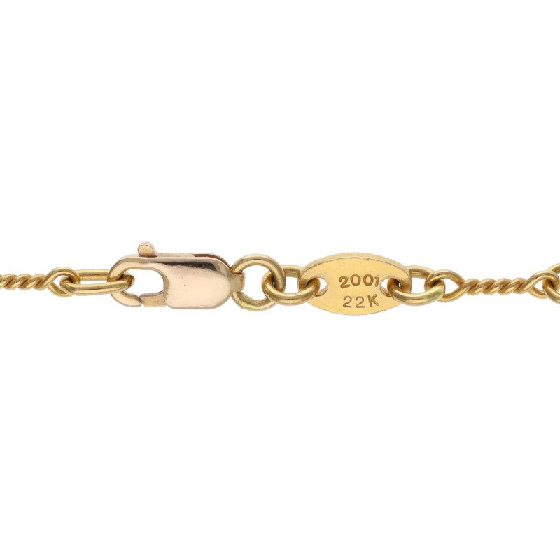 Chrome Hearts 22K Yellow Gold Chain Necklace Size 18INCH