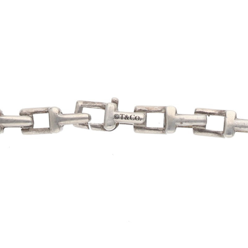 TIFFANY&Co. T Narrow Chain Silver Necklace 925 Size ONE SIZE