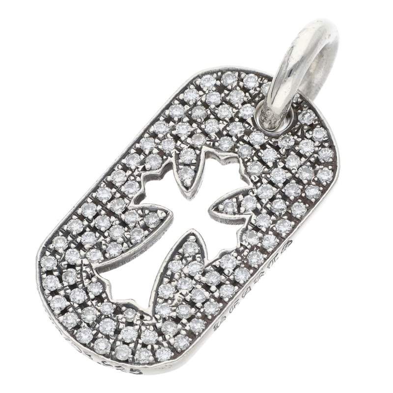 Chrome Hearts D TAG SML CO CRS PAVE Diamond Size ONE SIZE