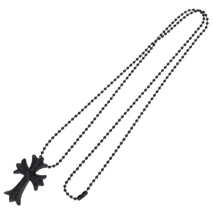 Chrome Hearts Black Rubber Small CH Cross (Silver 8.47g)