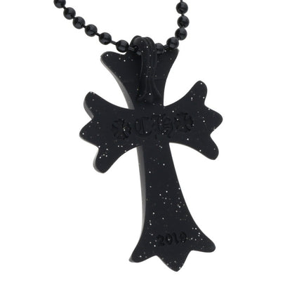 Chrome Hearts Black Rubber Small CH Cross (Silver 8.47g)