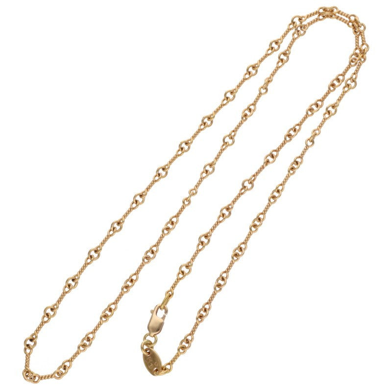 Chrome Hearts 22K NECKCHAIN T18 Twist Chain Size ONE Yellow