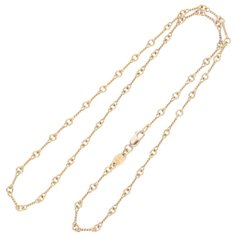 Chrome Hearts 22K Twist Chain 18" Gold Size ONE SIZE