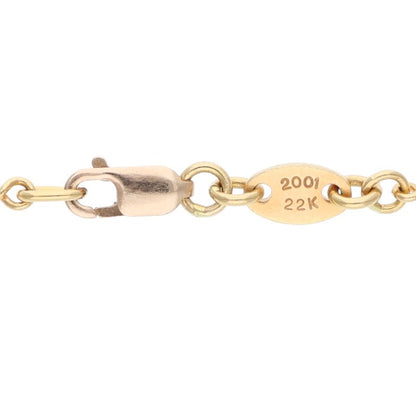 Chrome Hearts 22K Twist Chain 18" Gold Size ONE SIZE
