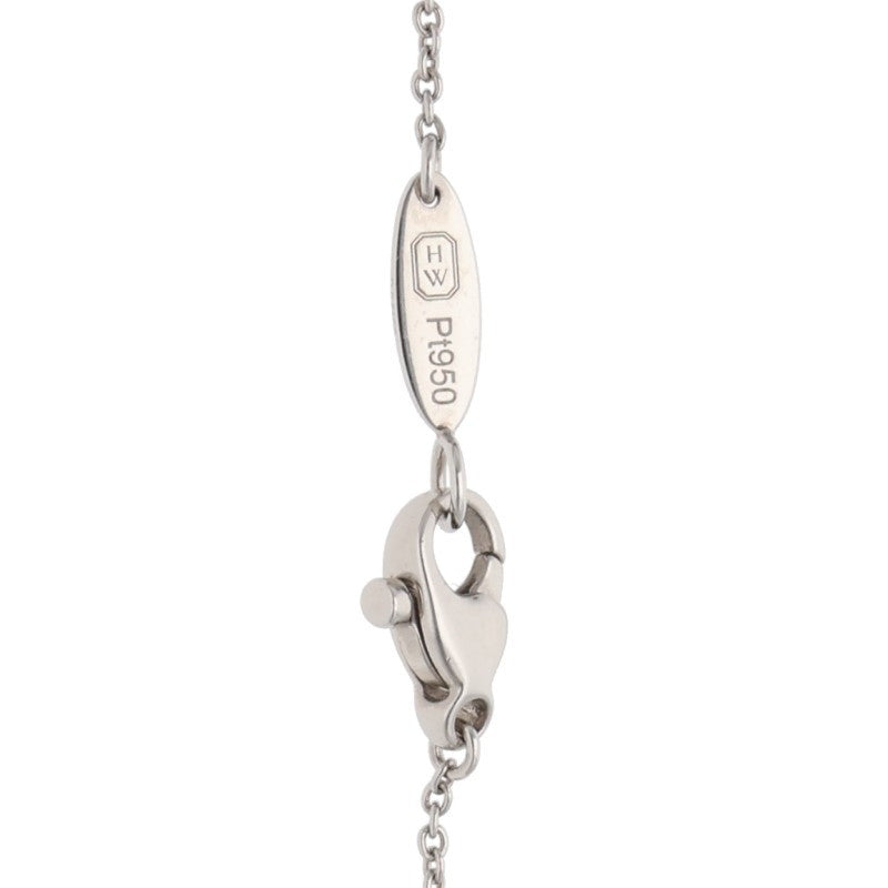 HARRY WINSTON Solitaire Pt950 Diamond Necklace Size ONE SIZE