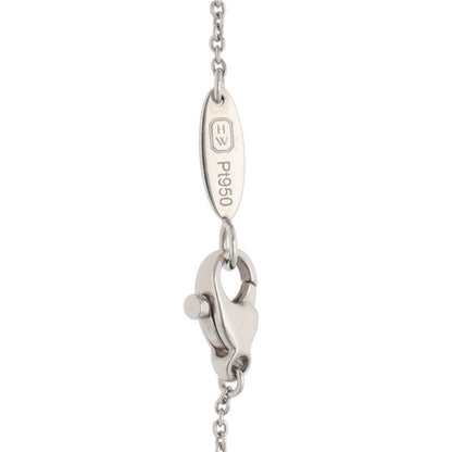 HARRY WINSTON Solitaire Pt950 Diamond Necklace Size ONE SIZE