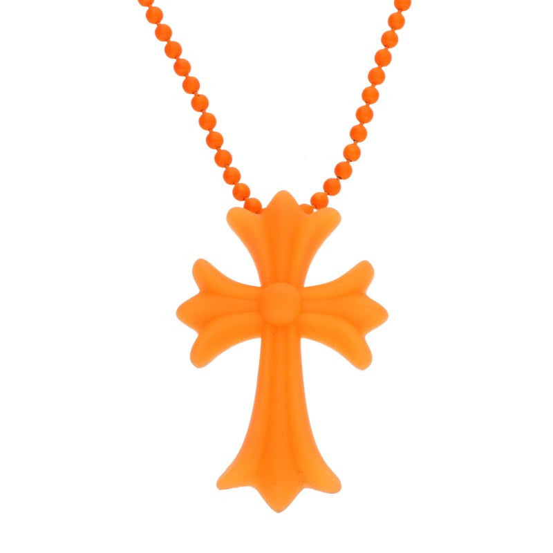 Chrome Hearts Small Rubber Goods Orange (Silver 11.73g)