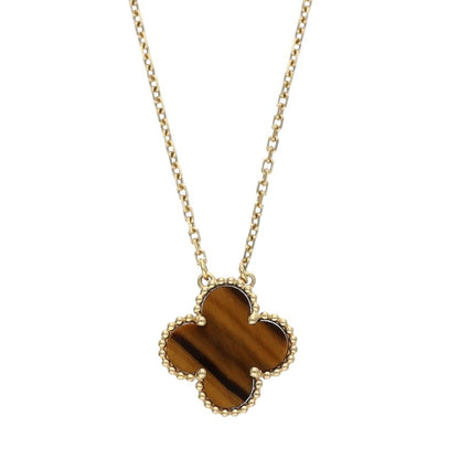 VANCLEEF & ARPELS Vintage Alhambra Tiger Eye Size ONE SIZE