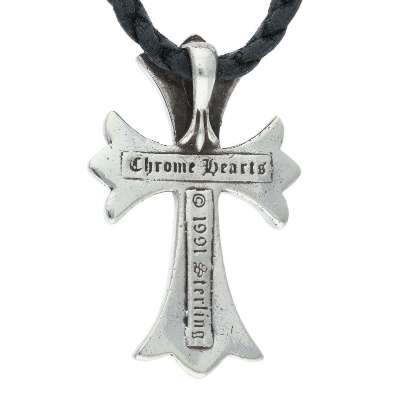 Chrome Hearts Small CH Cross Bolo Tip Necklace