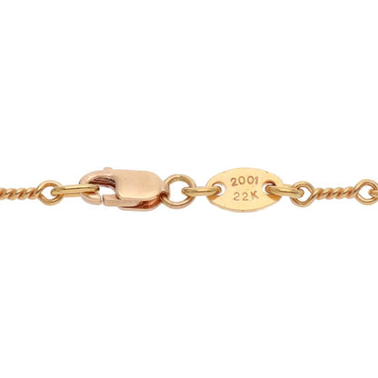 Chrome Hearts 22K NECKCHAIN T24 Gold Necklace Size ONE SIZE