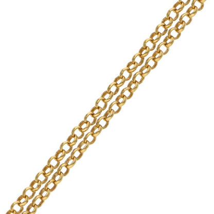 Chrome Hearts 22K Roll Chain 20" Gold Necklace Size ONE SIZE