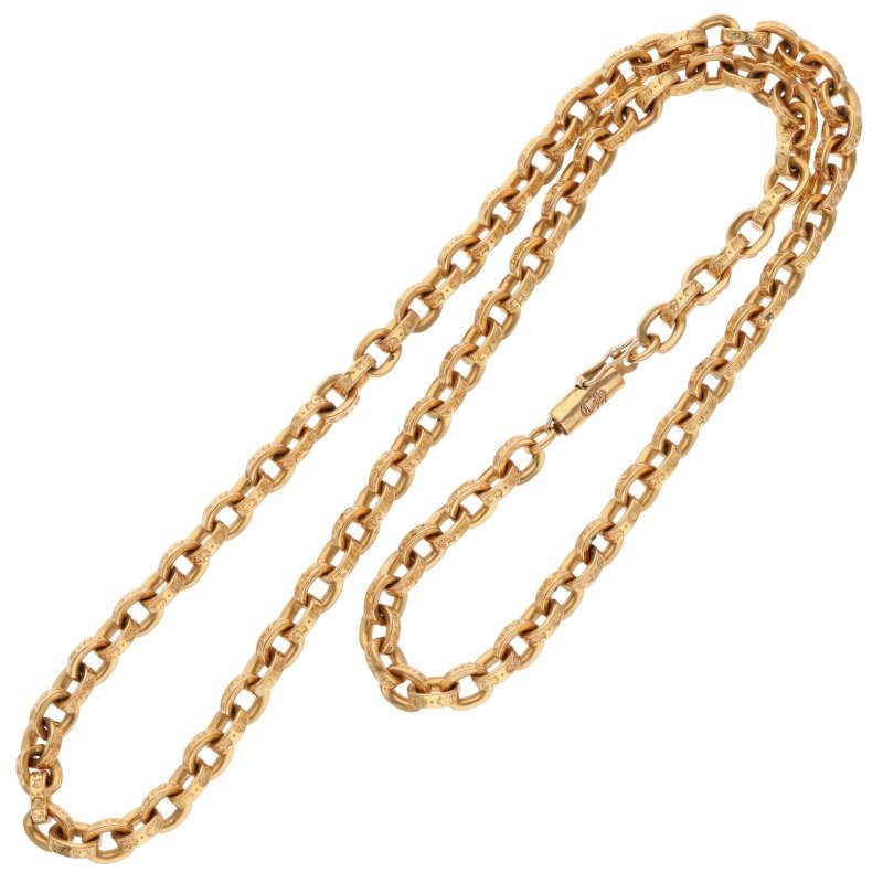 Chrome Hearts 22K Paper Chain 18" Gold