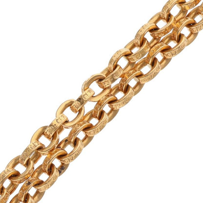 Chrome Hearts 22K Paper Chain 18" Gold