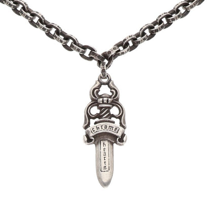 Chrome Hearts 3TIER DAGGER PLS Silver Necklace Size ONE SIZE