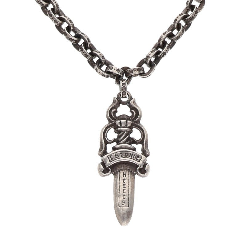 Chrome Hearts 3TIER DAGGER PLS Silver Necklace Size ONE SIZE