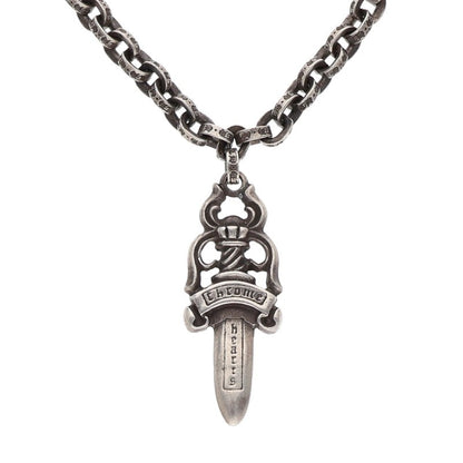 Chrome Hearts 3TIER DAGGER PLS Silver Necklace Size ONE SIZE