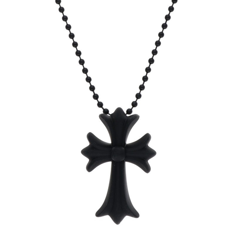 Chrome Hearts Rubber Small CH Cross Necklace Size ONE SIZE