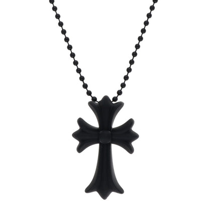 Chrome Hearts Rubber Small CH Cross Necklace Size ONE SIZE