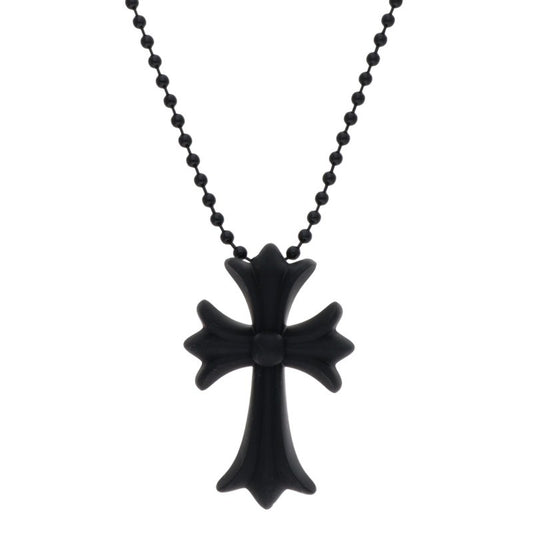 Chrome Hearts Rubber Small CH Cross Necklace Size ONE SIZE