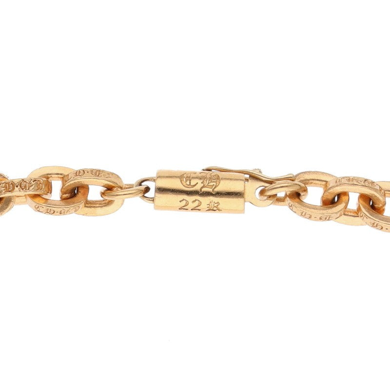 Chrome Hearts 22K PAPER CHAIN 18 Gold Necklace Size 18INCH