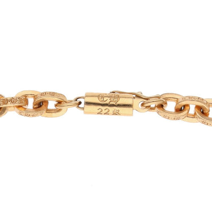 Chrome Hearts 22K PAPER CHAIN 18 Gold Necklace Size 18INCH